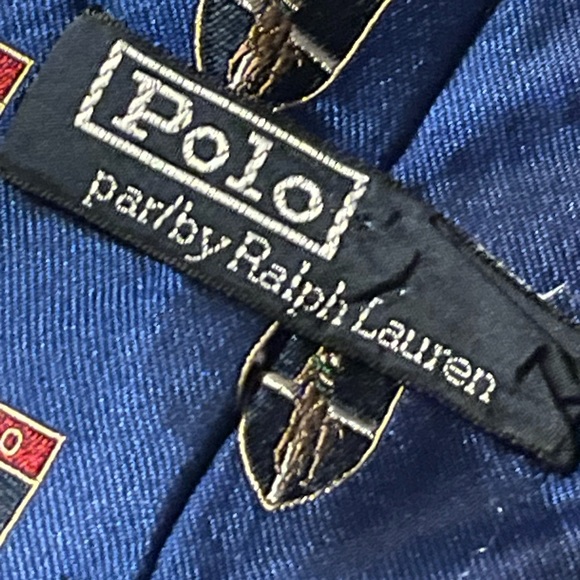 Vintage Ralph Lauren polo crest neck tie hand made - Picture 3 of 5